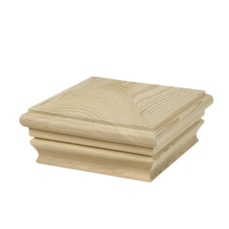 Waddell Waddell 4 in. H X 4 in. L Prefinished Brown Pine Exterior Post Top 224